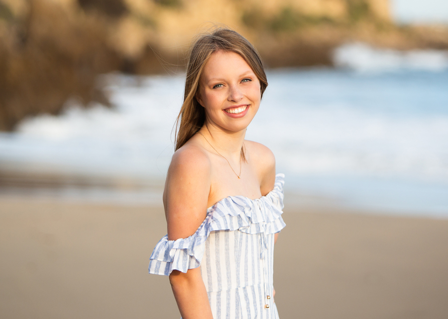 amazing high school senior smiling