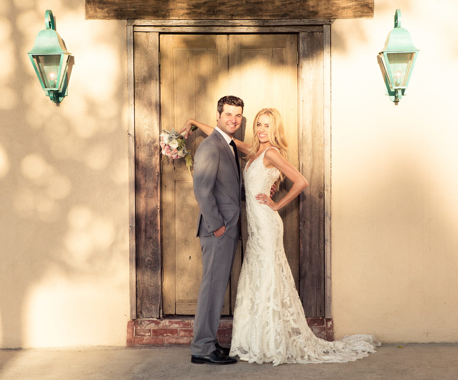 Hacienda bride and groom