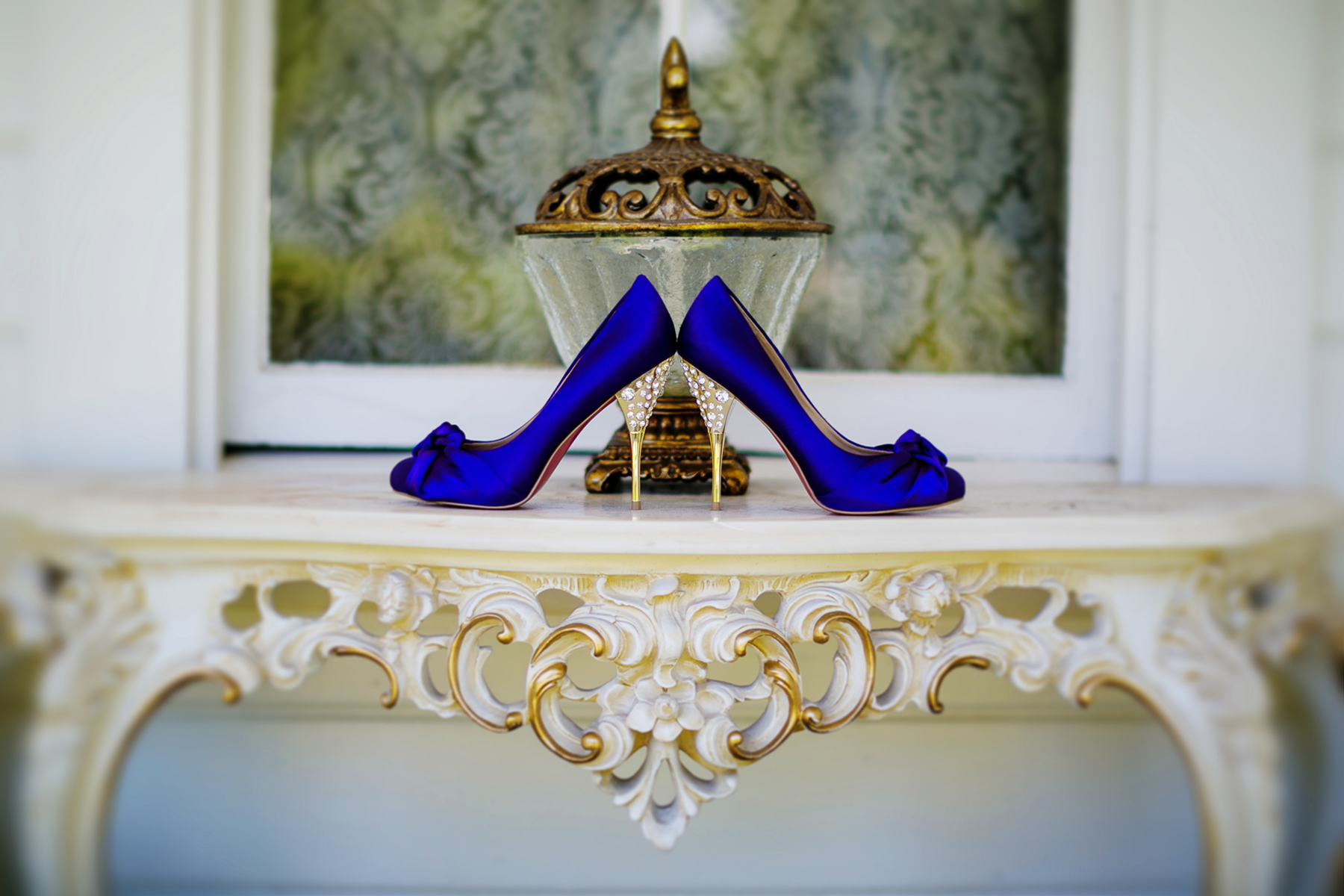 spectacular Blue wedding shoes