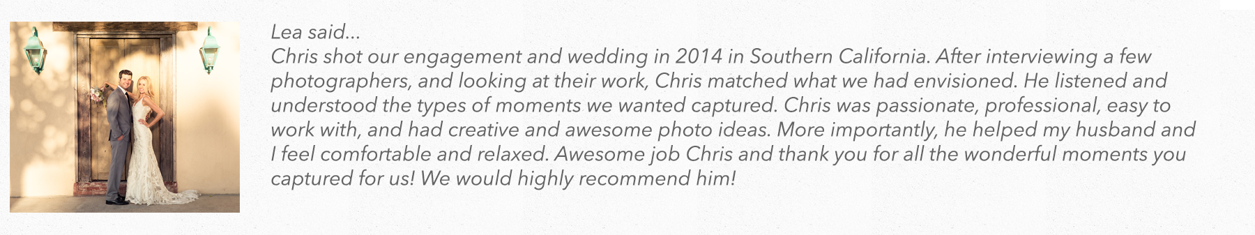 Lea Testimonial