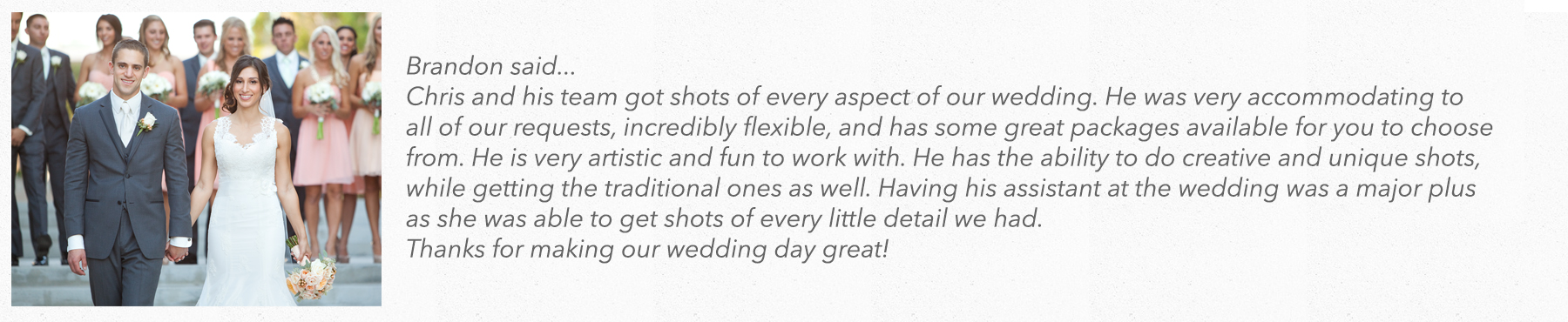 Brandon testimonial