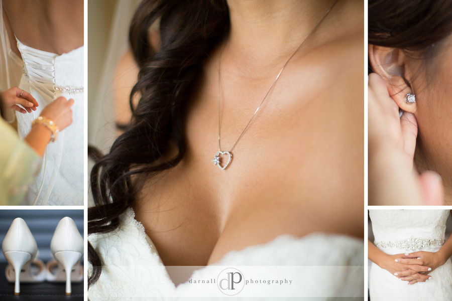 Bride getting ready