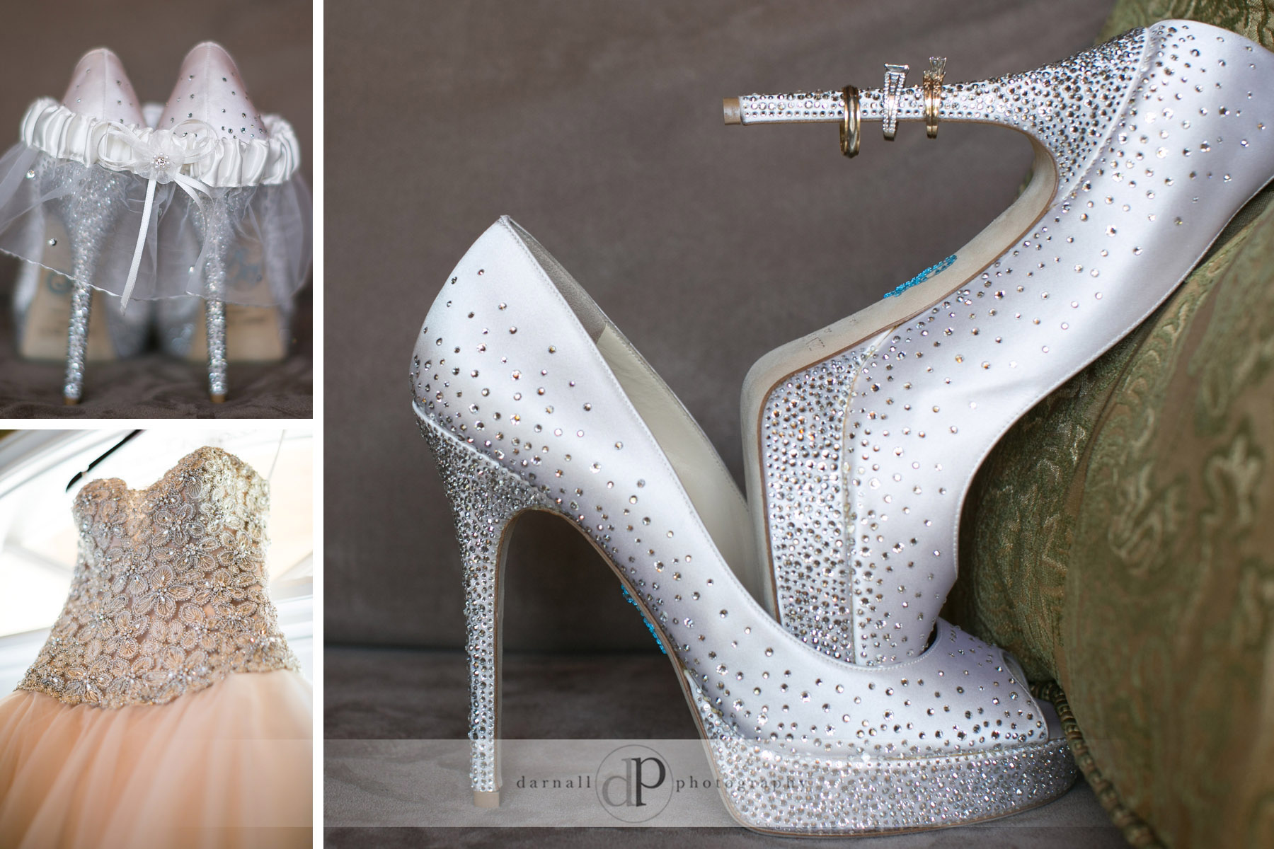 Wedding shoes and ring picture
